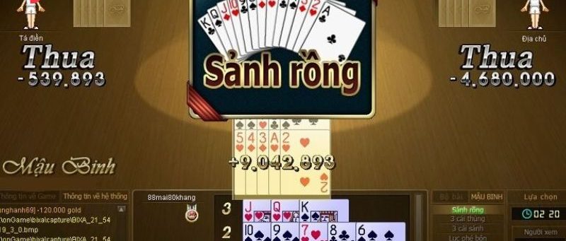 Mẹo áp dụng bài sảnh rồng 68WIN người mới cần hiểu rõ